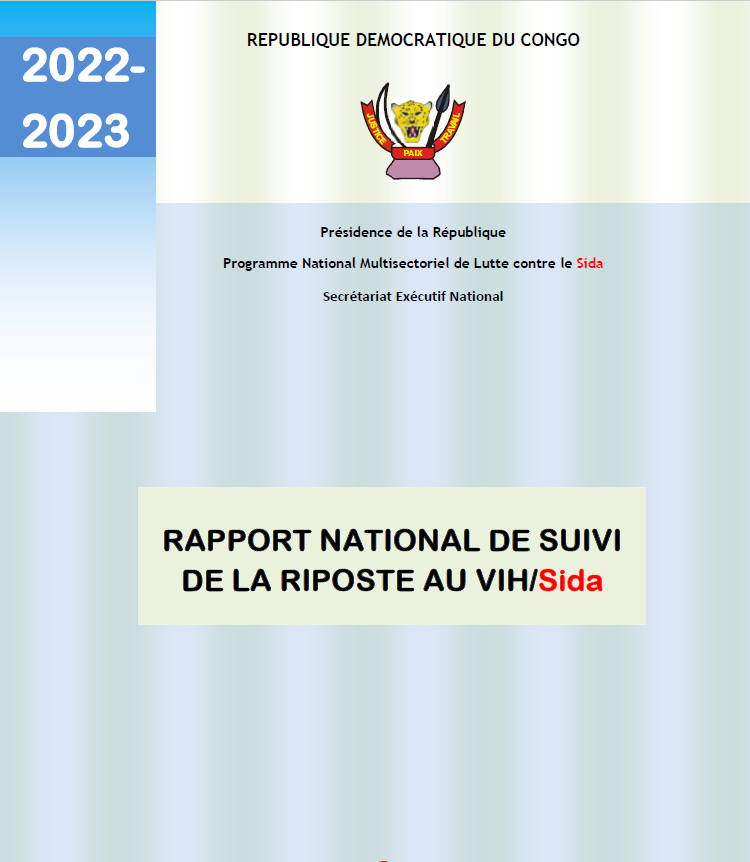 RAPPORT NATIONAL DE SUIVI DE LA RIPOSTE AU VIH/SIDA
