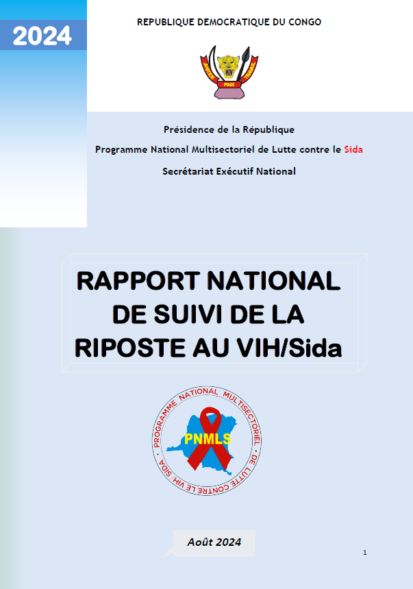 RAPPORT NATIONAL DE SUIVI DE LA RIPOSTE AU VIH/SIDA