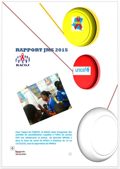 RAPPORT JMS 2015