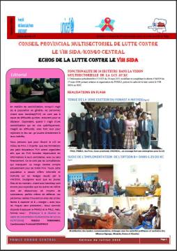 Conseil Provincial Multisectoriel de Lutte contre Le VIH Sida/KONGO CENTRAL Echos de la lutte contre le VIH Sida
