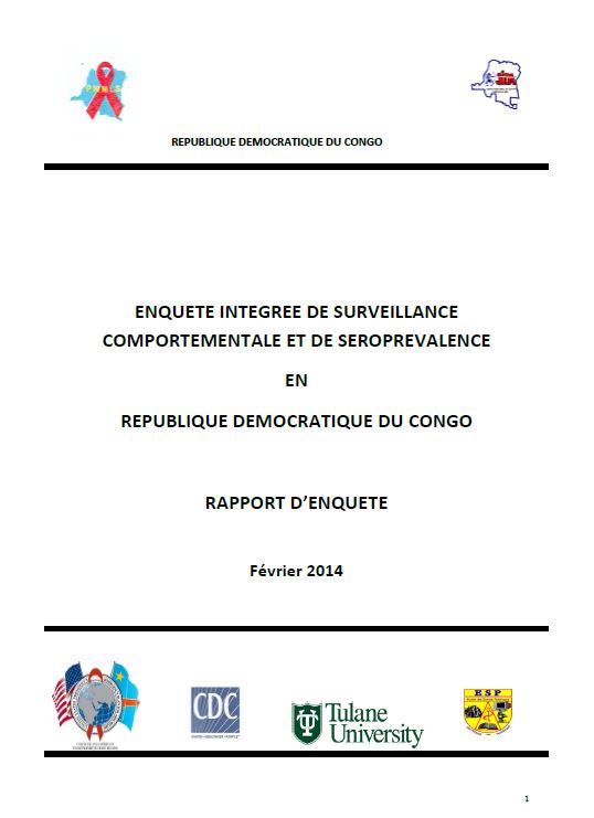   Enquête intégrée de surveillance comportementale et de séroprévalence  en  république démocratique du congo